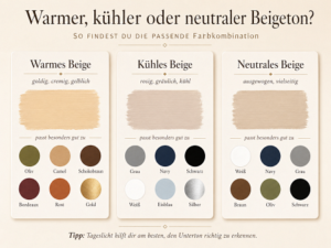 Welche Farbe passt zu beige Kleidung ? Die besten Kombinationen