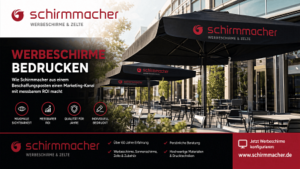 Werbeschirme bedrucken: Wie Schirmmacher aus einem Beschaffungsposten einen Marketing-Kanal mit messbarem ROI macht Schirmmacher